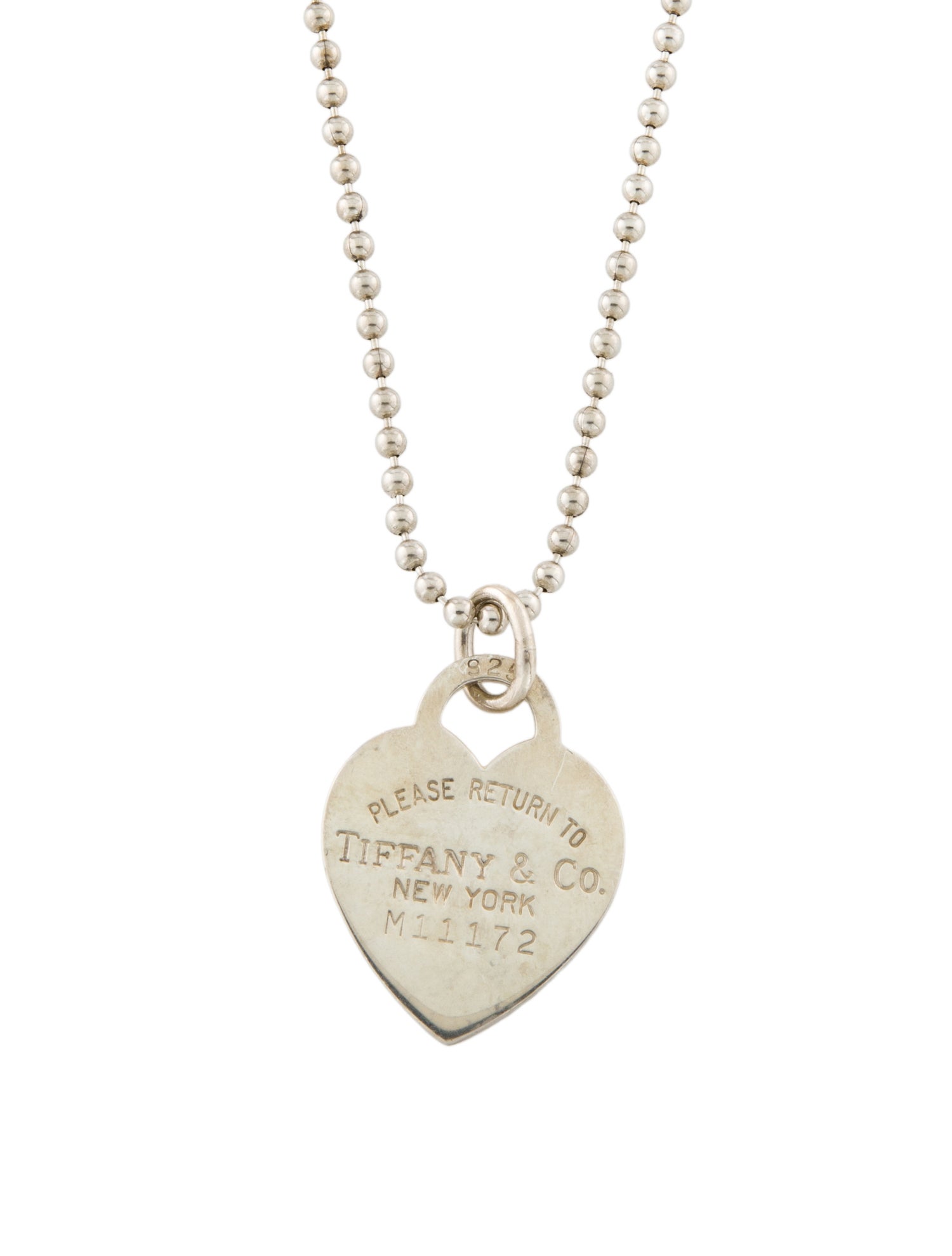 Tiffany & Co. Large Heart Tag Pendant Necklace