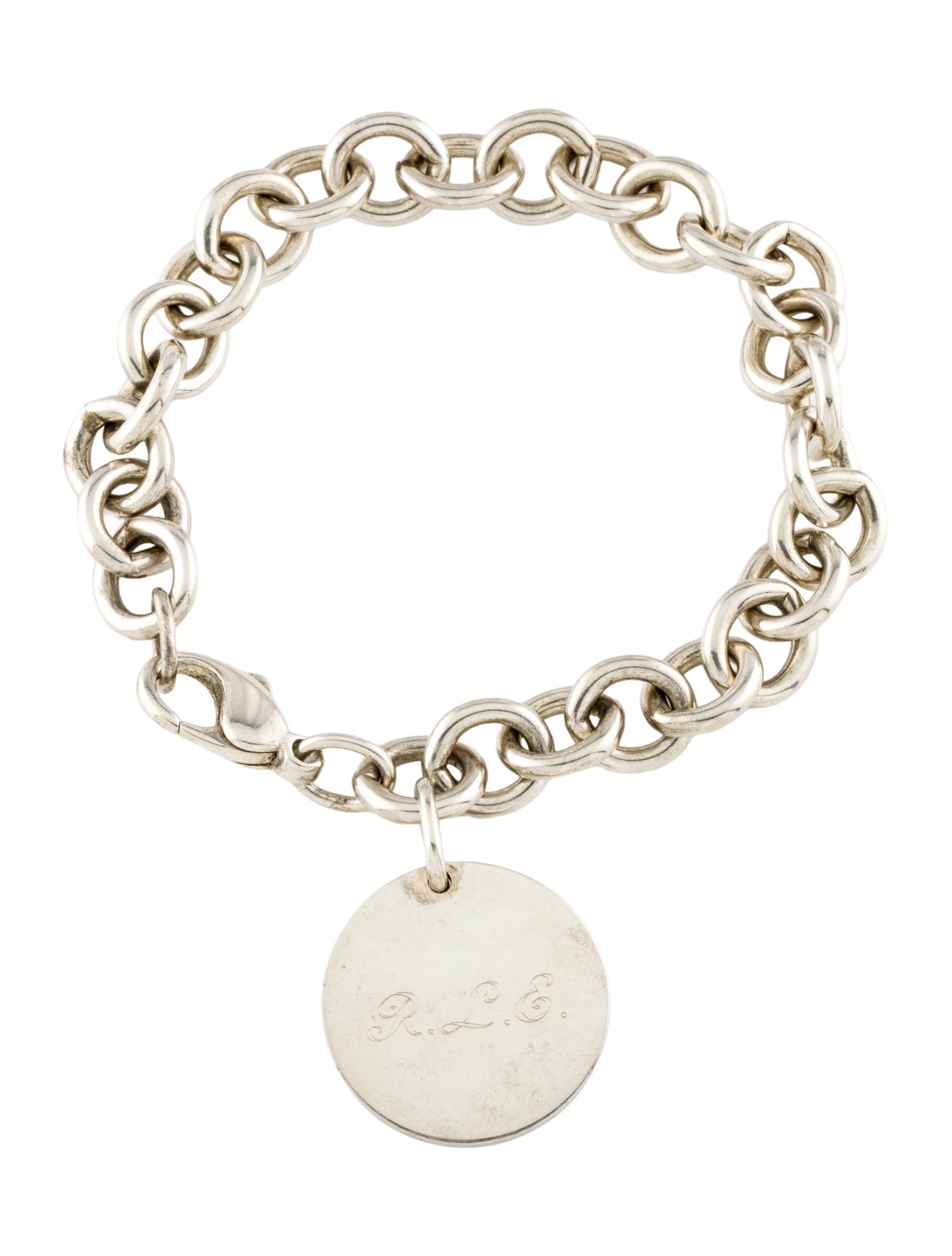 Tiffany & Co. Circle Tag Charm Bracelet
