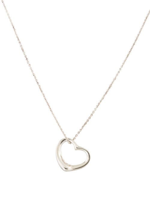 Tiffany & Co. Open Heart Pendant Necklace