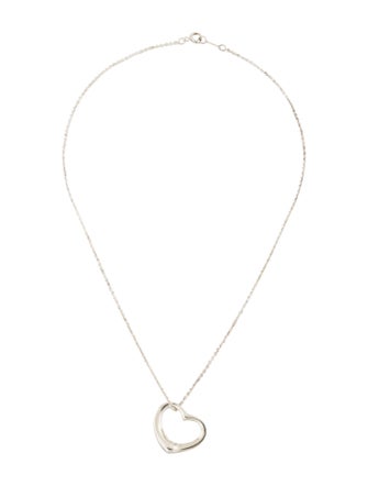 Tiffany & Co. Open Heart Pendant Necklace