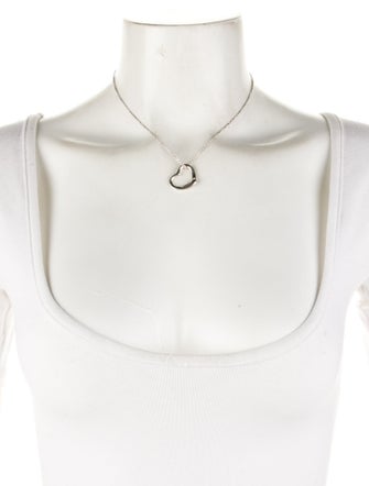 Tiffany & Co. Open Heart Pendant Necklace