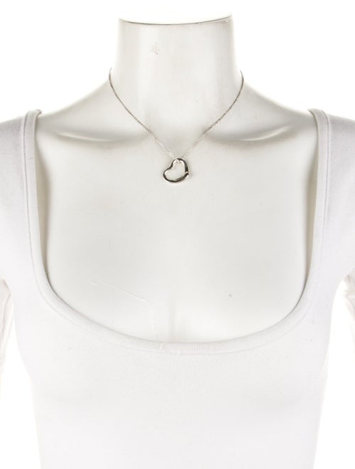 Tiffany & Co. Open Heart Pendant Necklace
