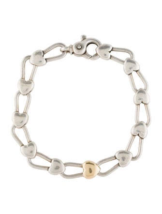 Tiffany & Co. Two-Tone Heart Station Bracelet