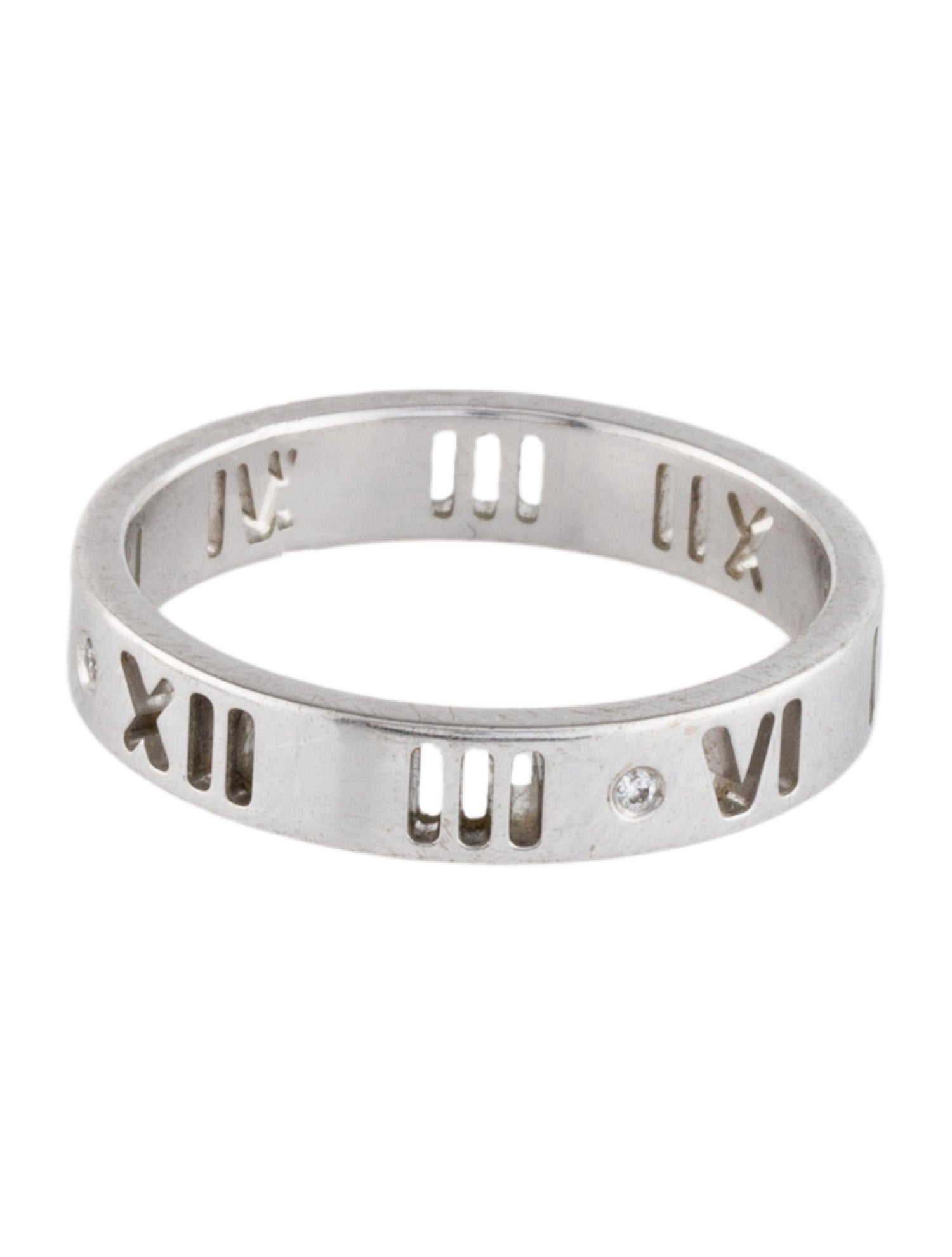 Tiffany & Co. 18K Diamond Atlas Pierced Band