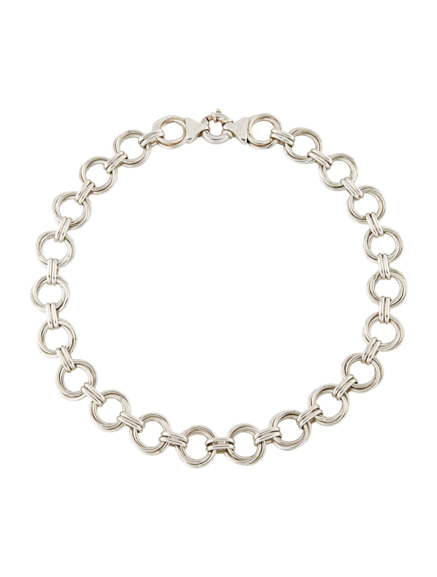 Tiffany & Co. Vintage Interlocking Circles Link Collar Necklace