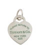 Tiffany & Co. Enamel Heart Tag Charm