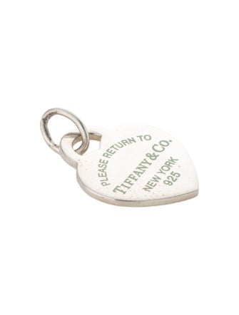 Tiffany & Co. Enamel Heart Tag Charm