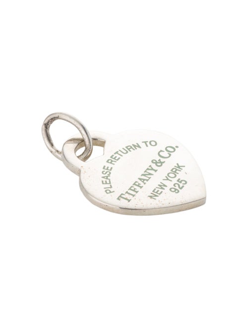 Tiffany & Co. Enamel Heart Tag Charm