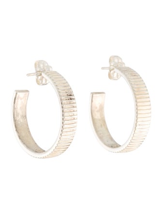 Tiffany & Co. Coin Edge Hoop Earrings