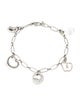 Tiffany & Co. Platinum Diamond Peretti Five-Charm Bracelet
