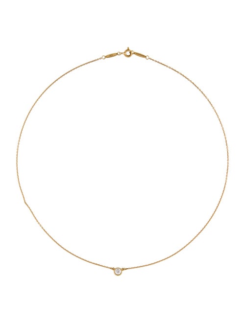 Tiffany & Co. 18K Diamond By the Yard Pendant Necklace