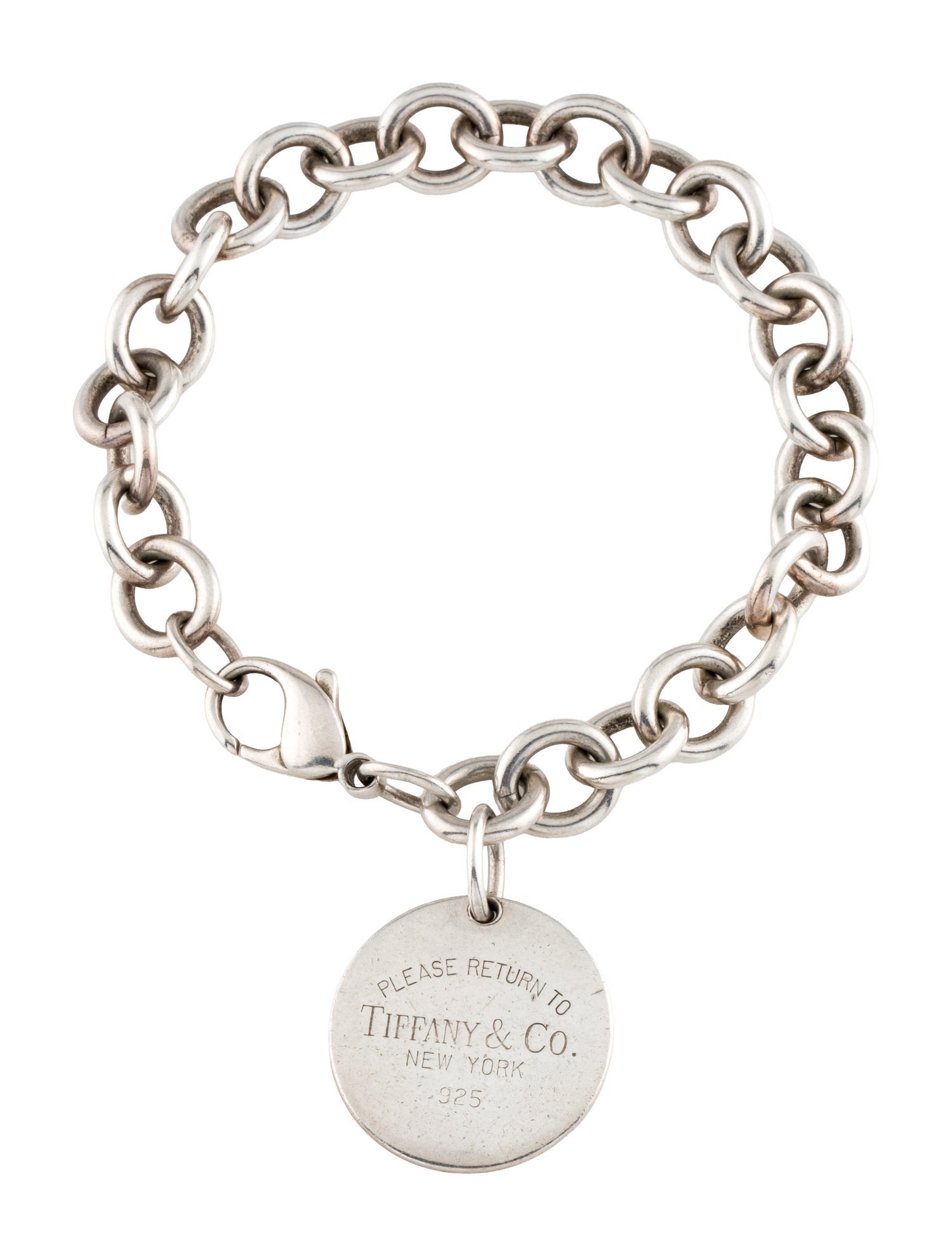 Tiffany & Co. Round Tag Charm Bracelet