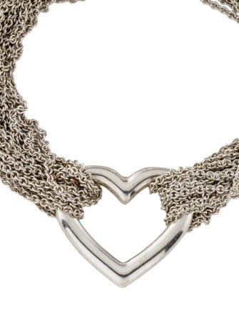 Tiffany & Co. Multi Strand Heart Toggle Bracelet