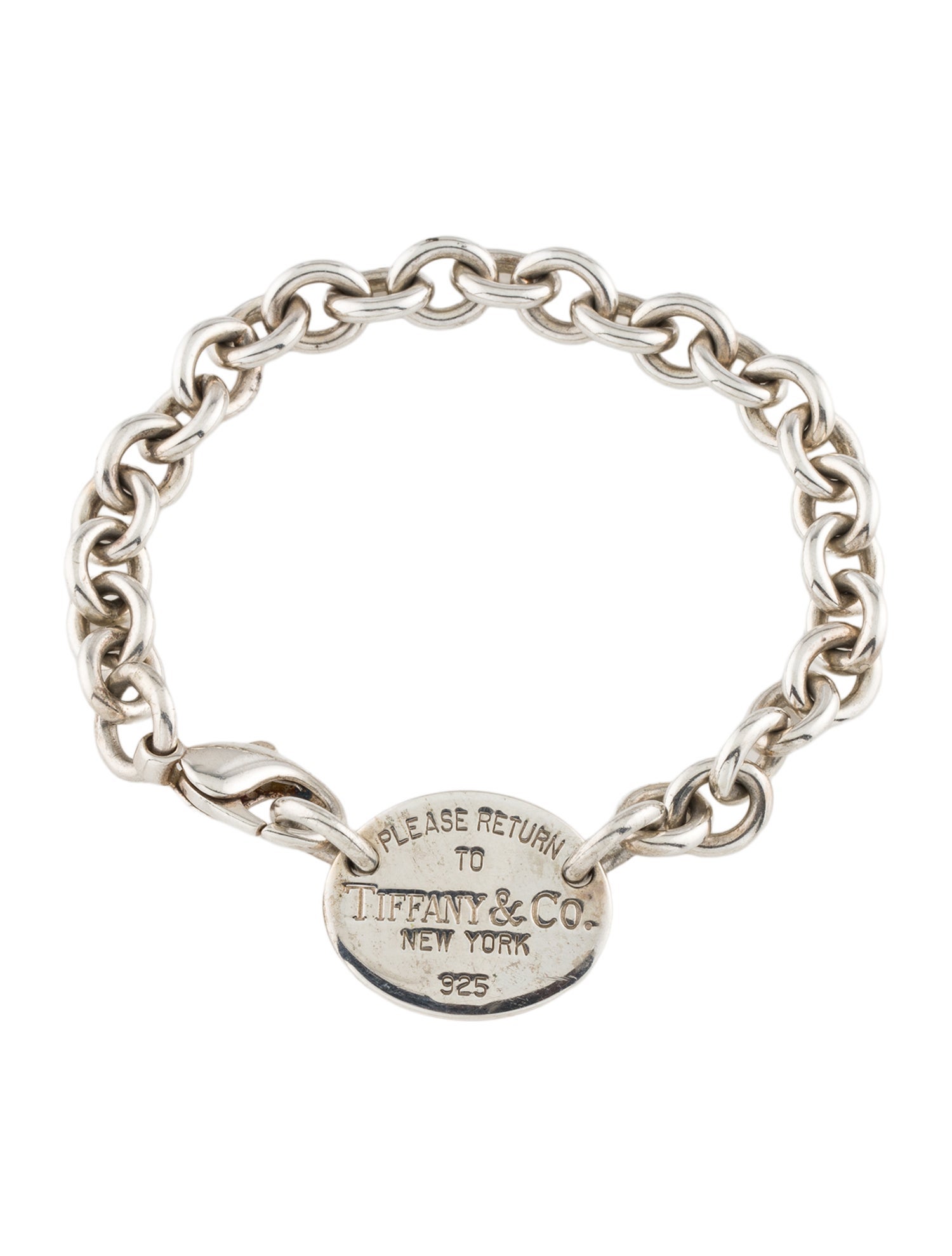 Tiffany & Co. Oval Tag Bracelet