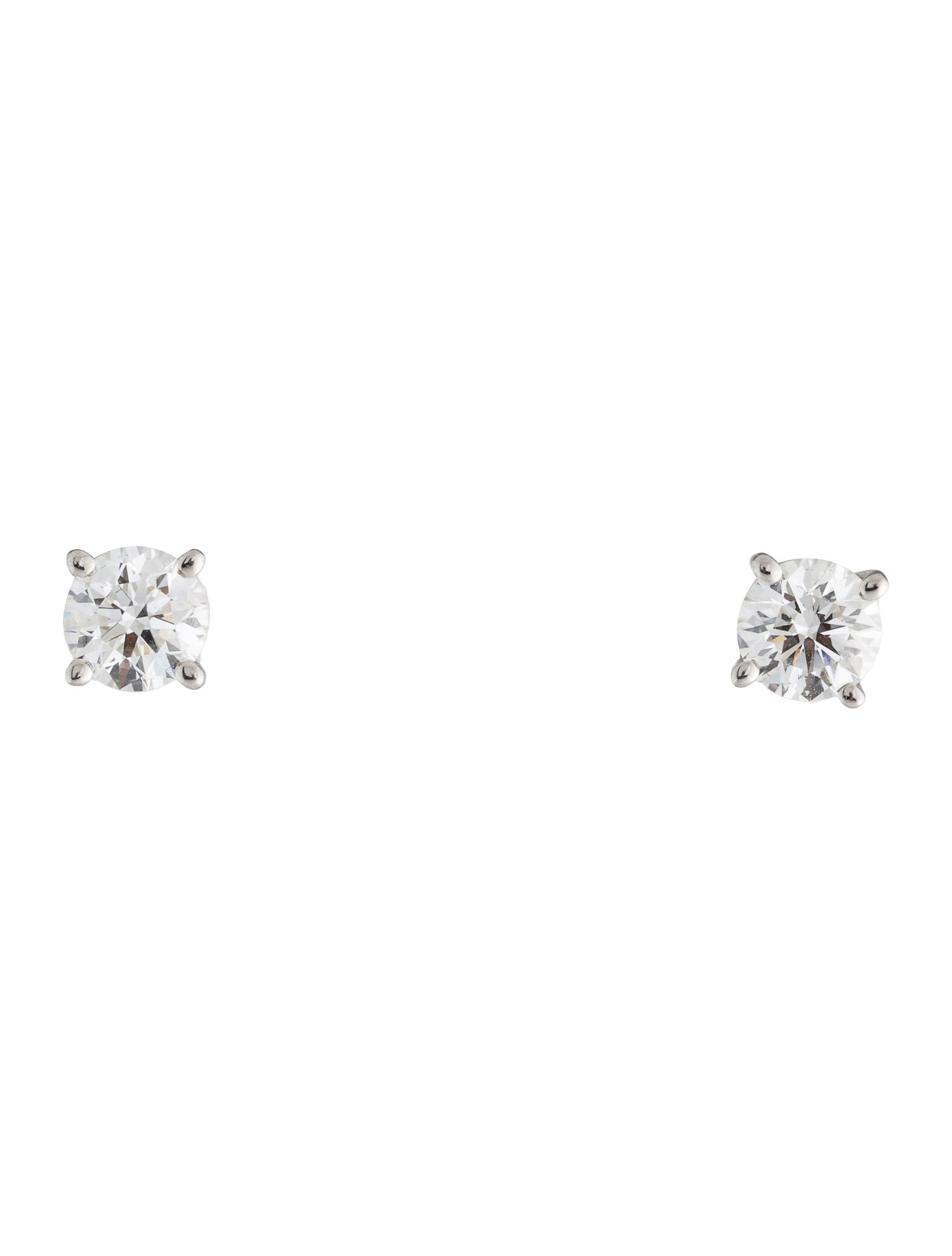 Tiffany & Co. Platinum 1.18ctw Diamond Stud Earrings