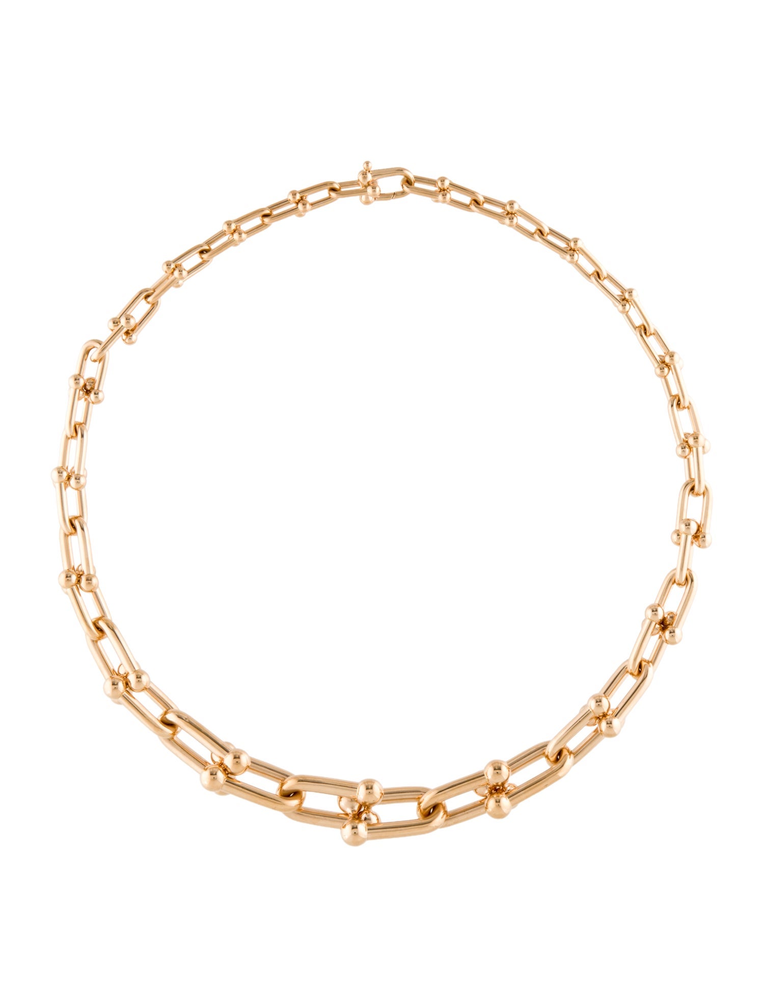 Tiffany & Co. 18K Graduated Link Necklace