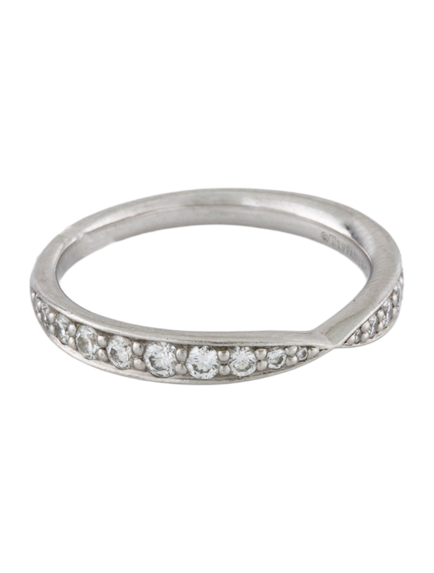 Tiffany & Co. Platinum Diamond Harmony Band Ring