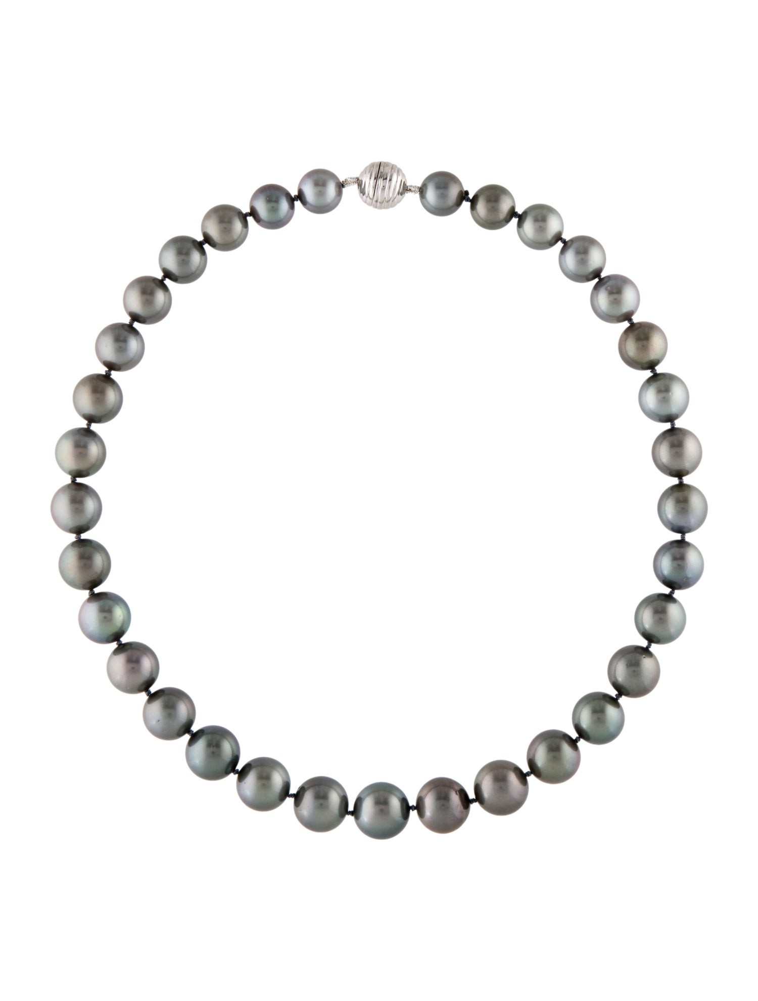 Tiffany & Co. Platinum Pearl Graduated Strand Necklace