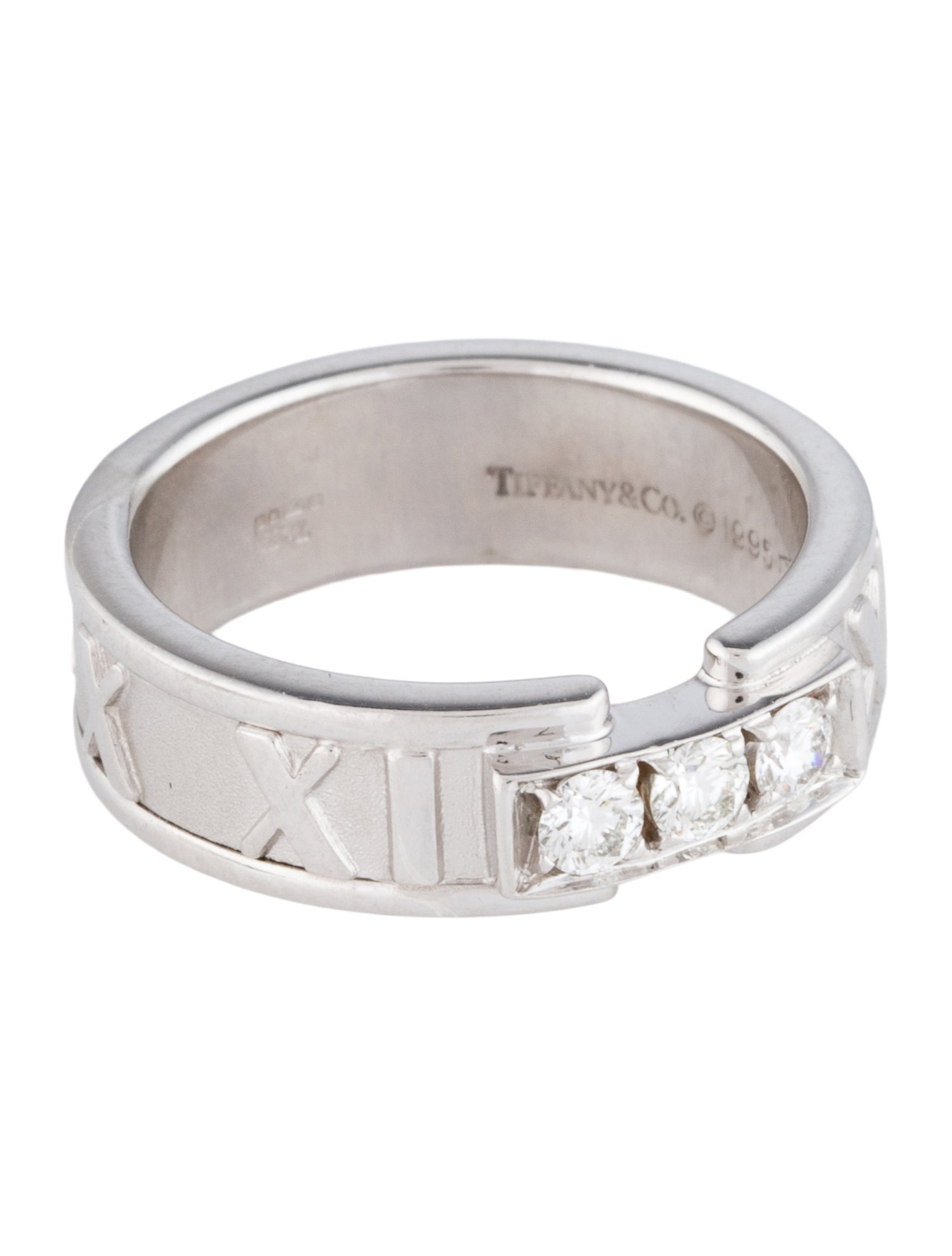 Tiffany & Co. Vintage 18K Diamond Atlas Band