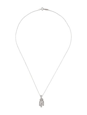 Tiffany & Co. Platinum Diamond Legacy Pendant Necklace