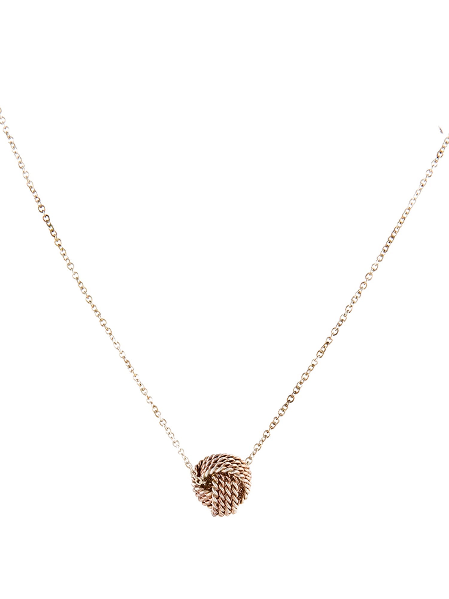 Tiffany & Co. Knot Pendant Necklace