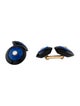Tiffany & Co. Vintage 14K Onyx, Lapis Lazuli & Diamond Cufflinks