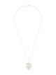 Tiffany & Co. Puffed Heart Pendant Bar Link Chain Necklace