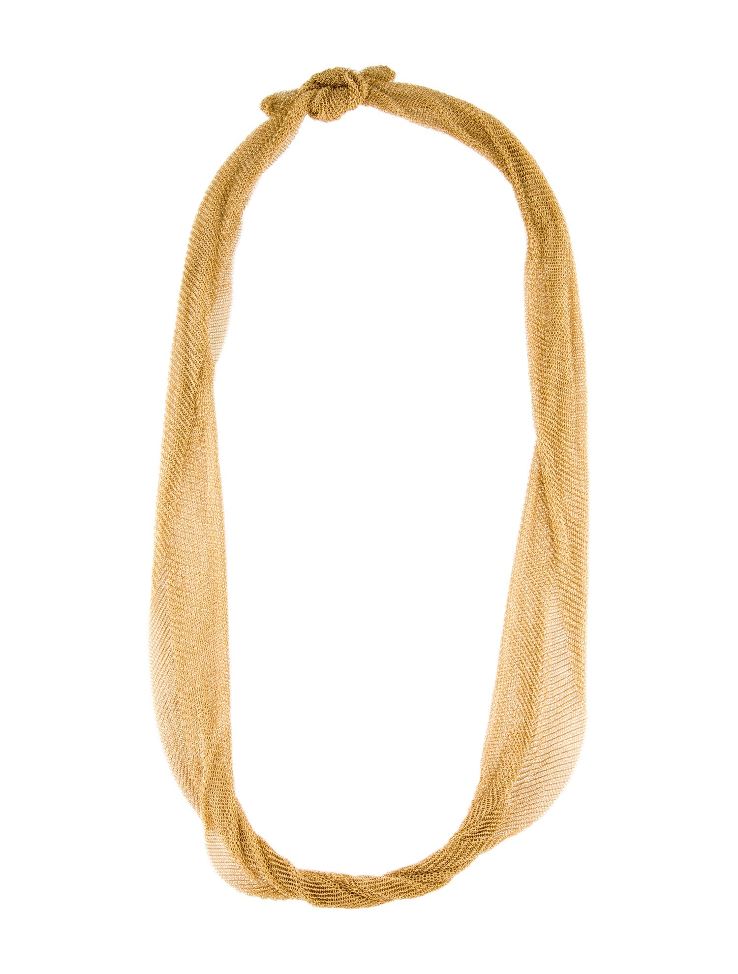 Tiffany & Co. 18K Large Mesh Scarf Necklace
