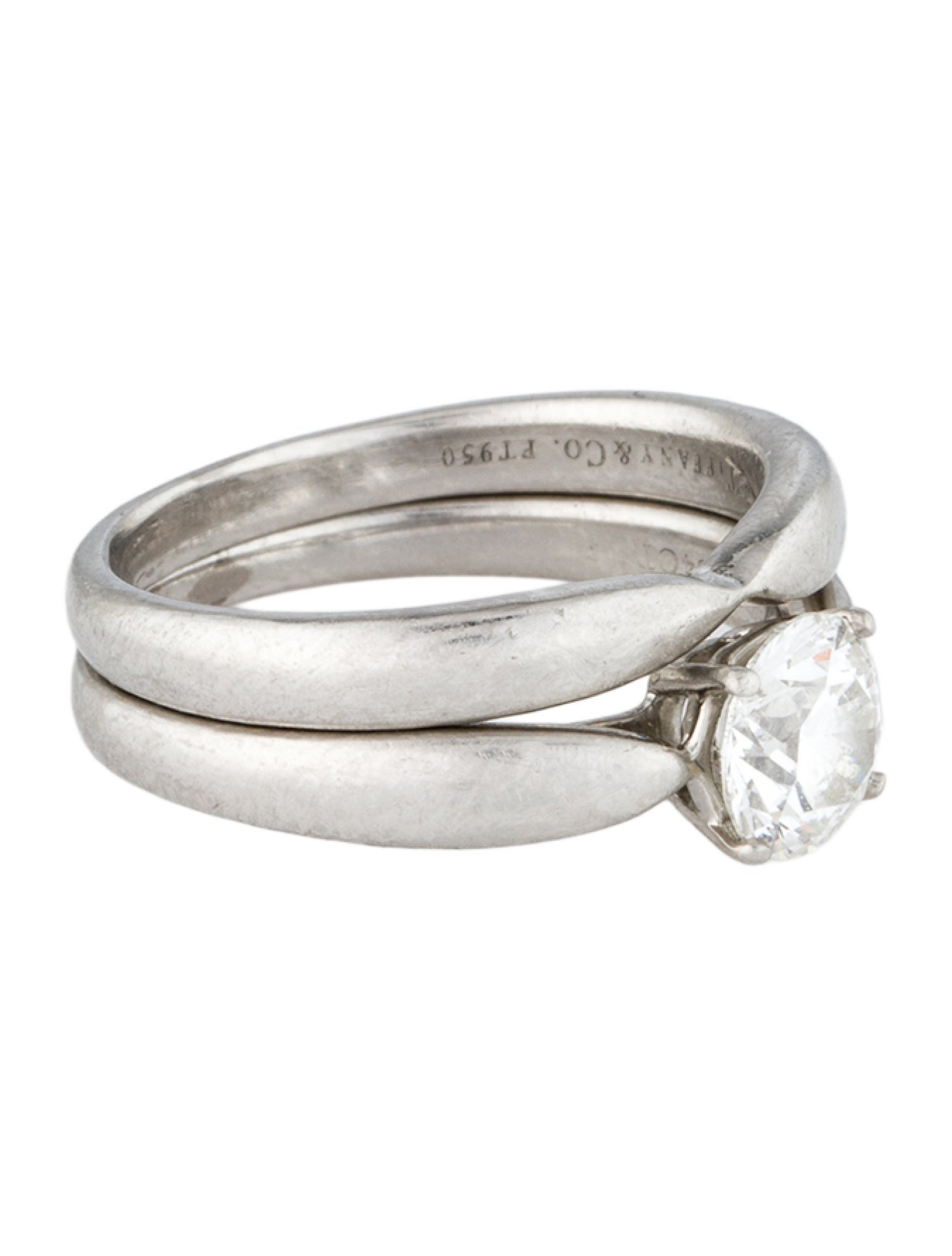 Tiffany & Co. Platinum Diamond Harmony Wedding Set