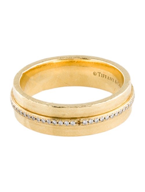 Tiffany & Co. 18K Diamond Narrow Tiffany T Band