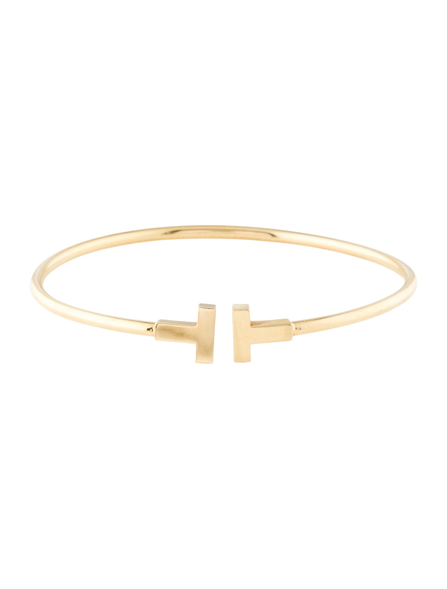 Tiffany & Co. 18K T Wire Bracelet