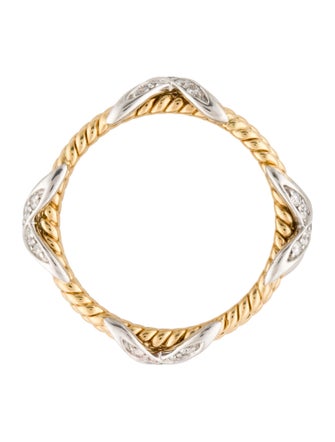 Tiffany & Co. Two-Tone Diamond Tiffany Rope Band