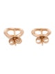 Tiffany & Co. 18K Open Heart Stud Earrings, 11mm