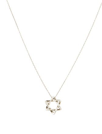 Tiffany & Co. Star of David Pendant Necklace