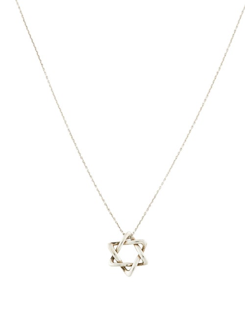 Tiffany & Co. Star of David Pendant Necklace