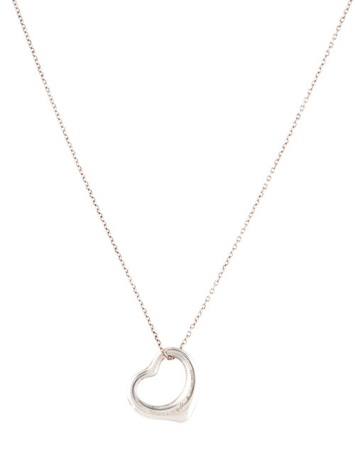 Tiffany & Co. Open Heart Pendant Necklace