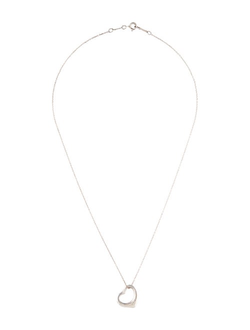 Tiffany & Co. Open Heart Pendant Necklace