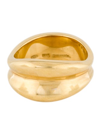 Tiffany & Co. 18K Double Wave Wide Band Ring