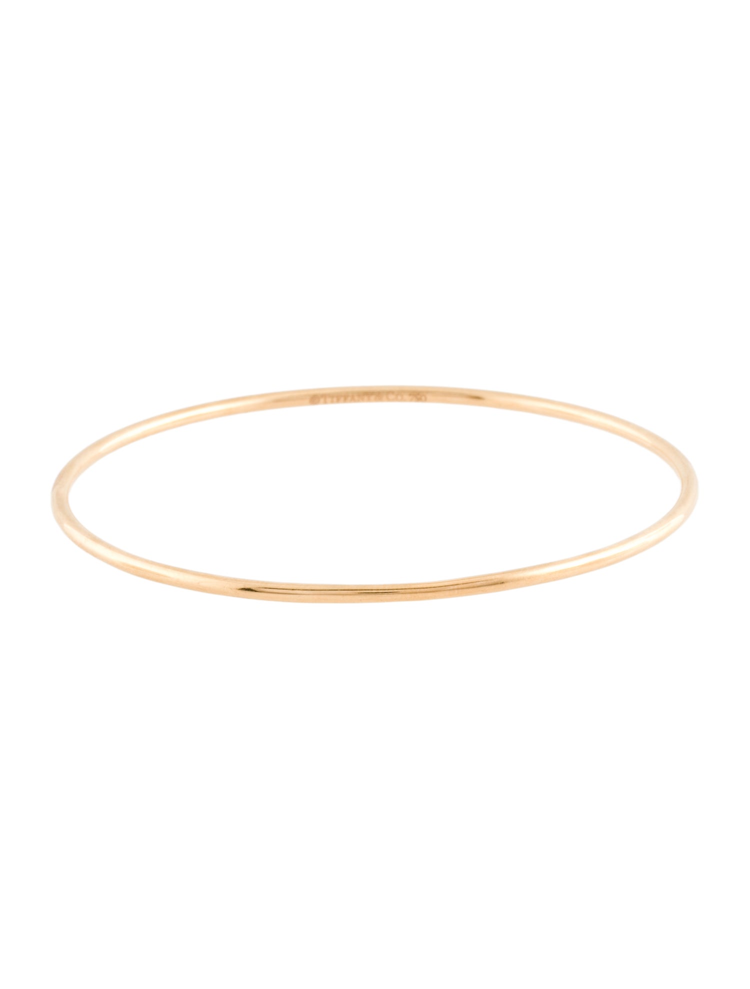 Tiffany & Co. 18K Wire Bangle Bracelet