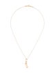 Tiffany & Co. 18K Alphabet Letter 'F' Pendant Necklace