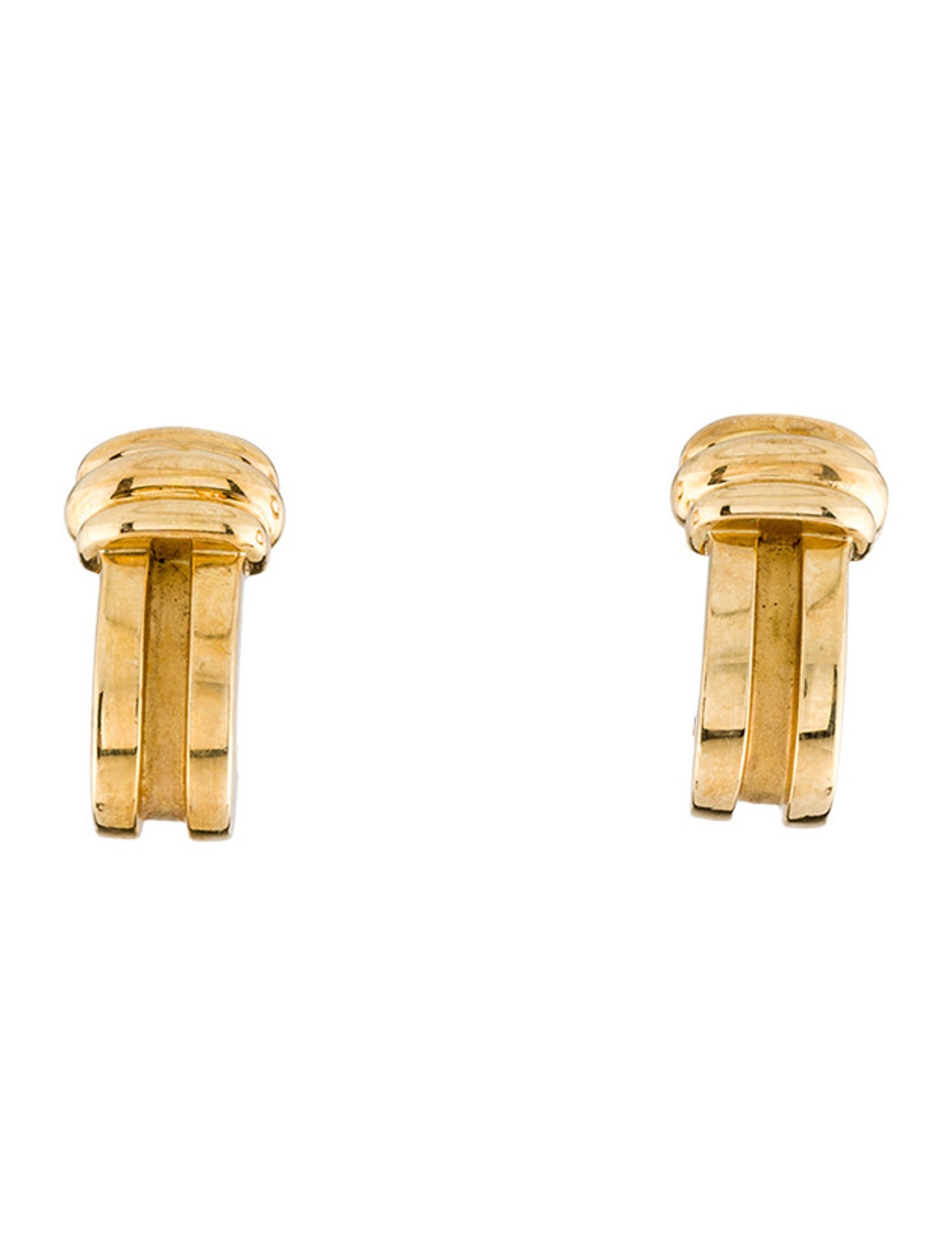 Tiffany & Co. Vintage 18K Groove Earrings