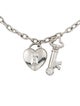 Tiffany & Co. Platinum Diamond Heart Lock & Key Charm Bracelet