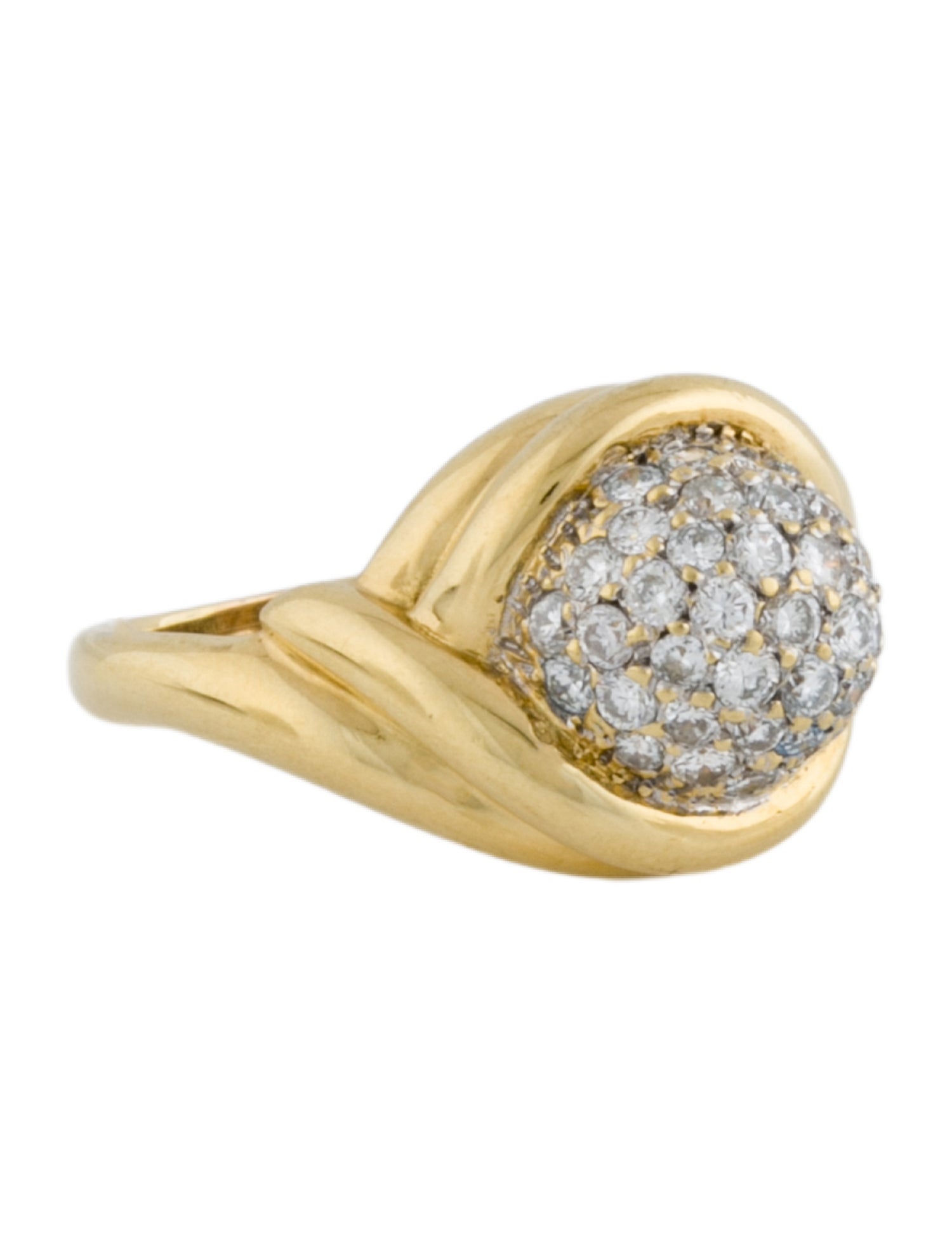Tiffany & Co. Vintage 18K Diamond Dome Ring