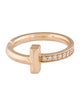 Tiffany & Co. 18K Diamond T1 Ring