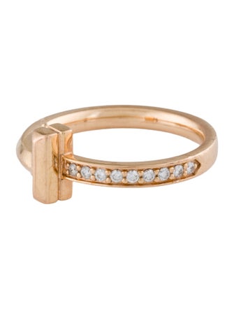 Tiffany & Co. 18K Diamond T1 Ring
