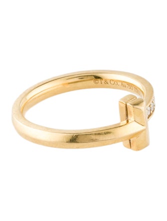 Tiffany & Co. 18K Diamond T1 Ring