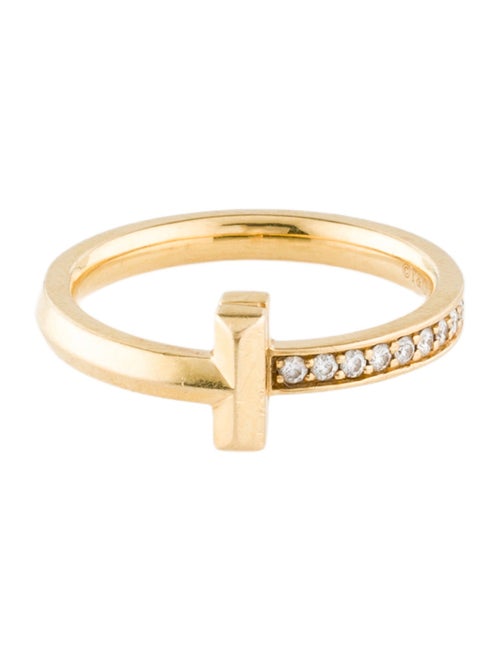Tiffany & Co. 18K Diamond T1 Ring