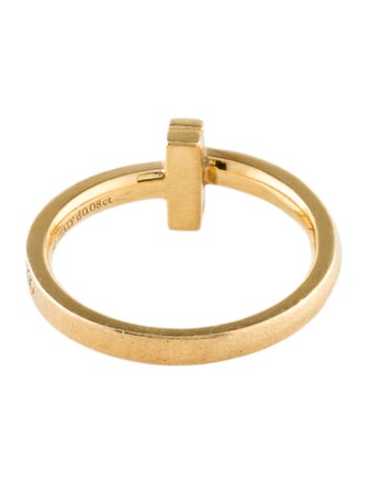 Tiffany & Co. 18K Diamond T1 Ring