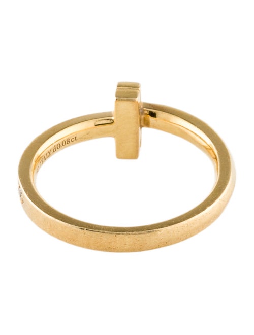 Tiffany & Co. 18K Diamond T1 Ring