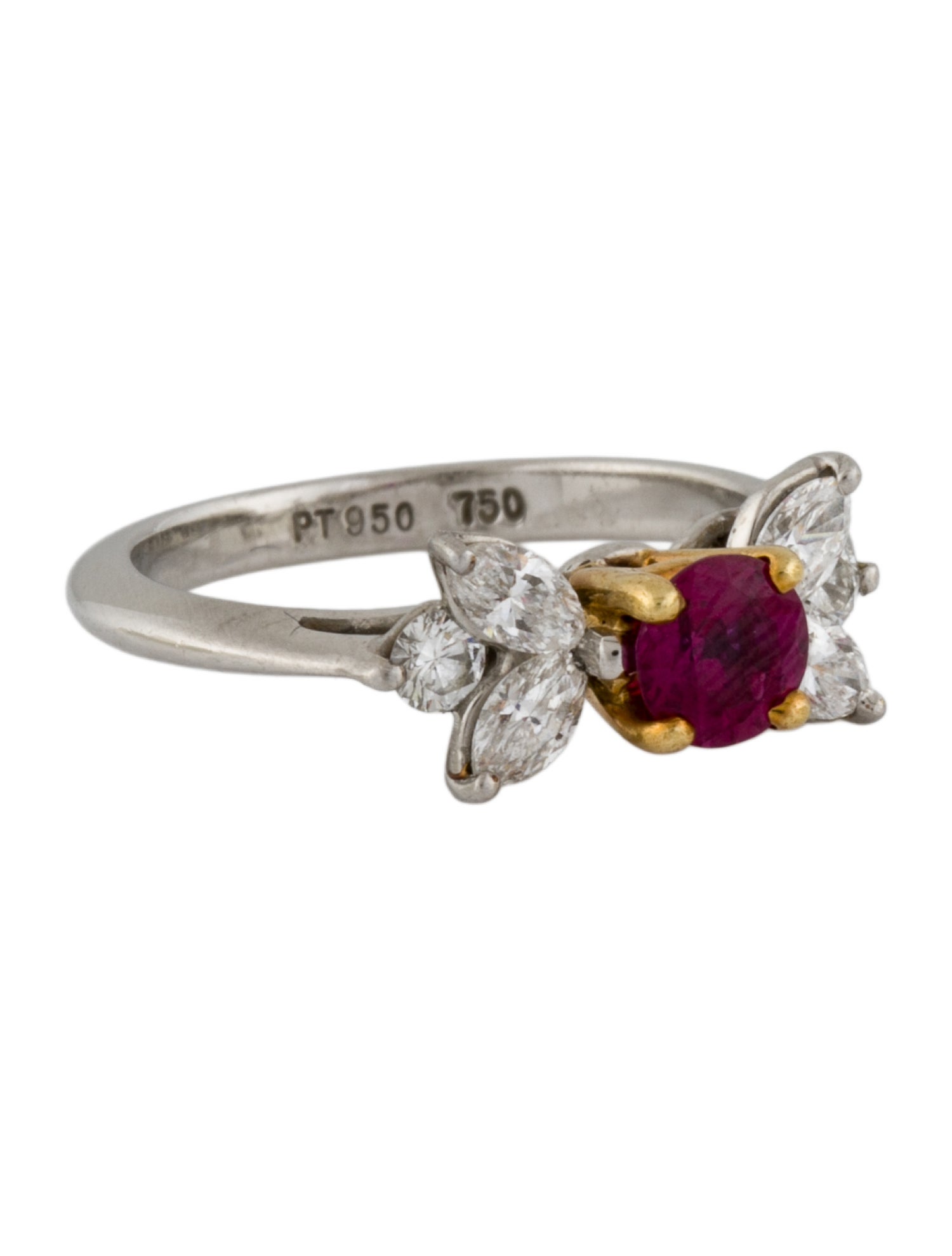 Tiffany & Co. Ruby & Diamond Victoria Ring